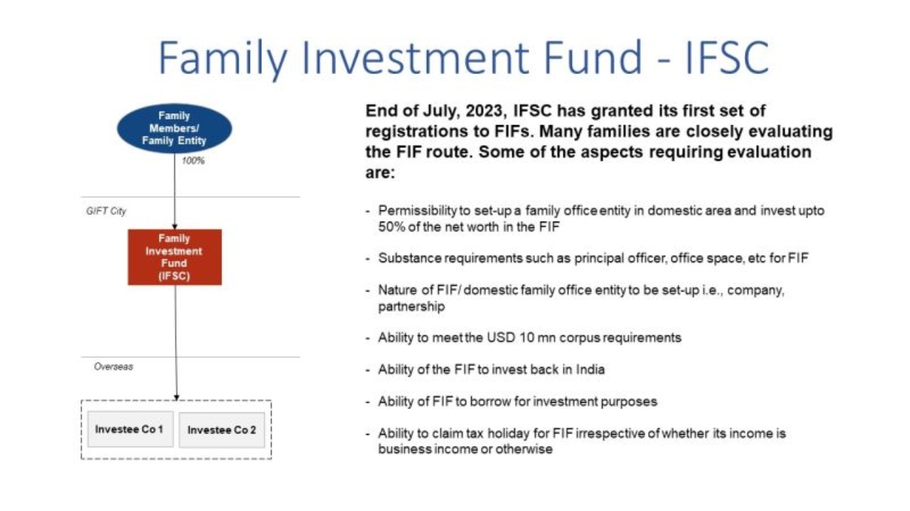 Family Investment Funds in GIFT City